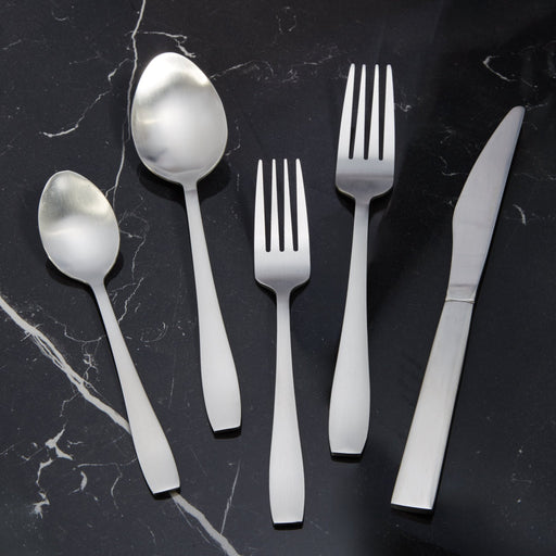 BergHOFF Essentials 20Pc 18/10 Stainless Steel Flatware Set, Matte - Flatware Sets