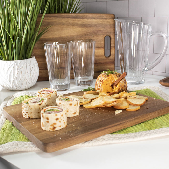 BergHOFF Acacia Wood 2Pc Divided Tray and Cutting Board Set - Cutting Boards