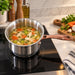 BergHOFF Ouro Gold 18/10 Stainless Steel 6.25" Saucepan with SS Lid, 2.5qt. - Saucepans