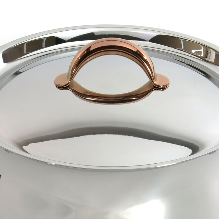 BergHOFF Ouro Gold 18/10 Stainless Steel 9.5" Stockpot with SS Lid, 8.1qt - Dutch Ovens