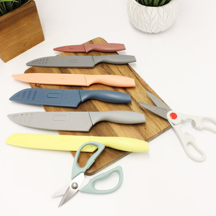 BergHOFF 15pc Nonstick Stainless Steel Kitchen Knife Set, Multicolor - Kitchen Knives