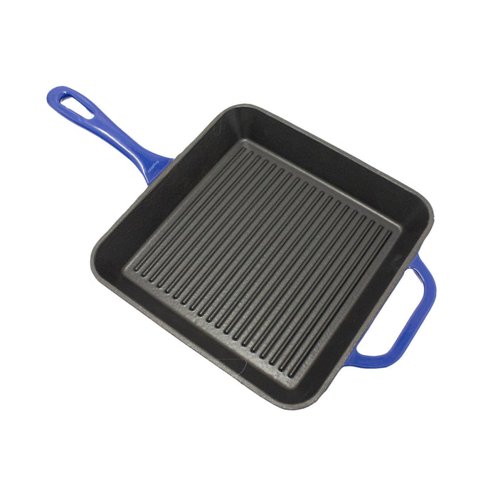 BergHOFF Neo 2pc Cast Iron 10" Fry and Grill Pan Cookware Set, Blue - Skillets & Frying Pans