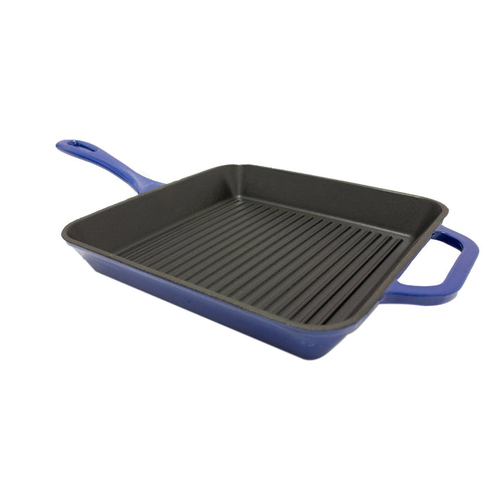BergHOFF Neo 2pc Cast Iron 10" Fry and Grill Pan Cookware Set, Blue - Skillets & Frying Pans