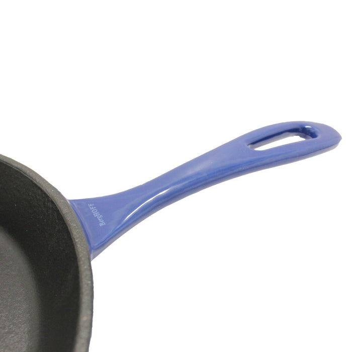 BergHOFF Neo 2pc Cast Iron 10" Fry and Grill Pan Cookware Set, Blue - Skillets & Frying Pans