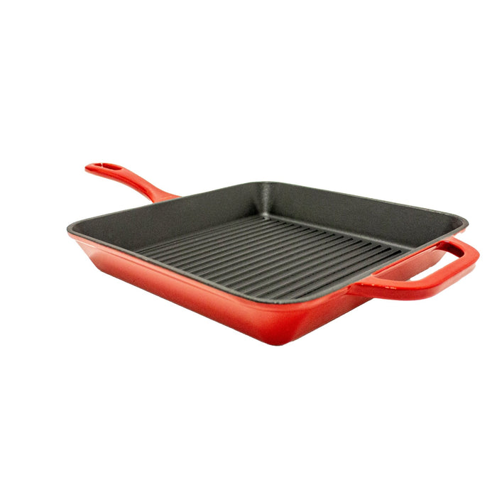 BergHOFF Neo 2pc Cast Iron 10" Fry and Grill Pan Cookware Set, Red - Skillets & Frying Pans