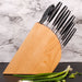 BergHOFF Forged 9pc Stainless Steel Knife Block Set with 3-in-1 Sharpener - Kitchen Knives