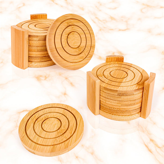 BergHOFF Bamboo 14pc Coasters Set, Round - Coasters