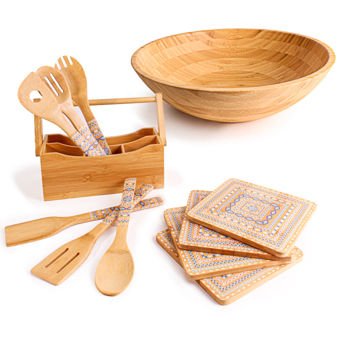 BergHOFF Bamboo 12Pc Kitchen Accessory Set