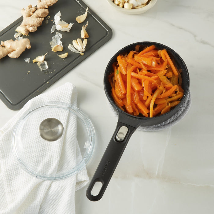 BergHOFF GEM 5Pc Nonstick Cast Aluminum Starter Cookware Set, Glass Lids - Cookware Sets