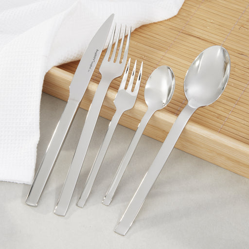 Image 1 of Essentials 60Pc 18/10 Stainless Steel Flatware Set, Essense