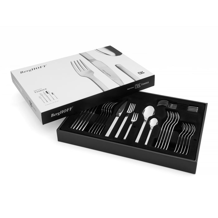 Image 7 of Essentials 60Pc 18/10 Stainless Steel Flatware Set, Essense