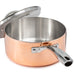 Image 4 of Vintage Tri-Ply Copper 8" Saucepan 3qt. with Lid, Polished