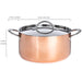 Image 4 of Vintage Tri-Ply Copper 9.5" stockpot 5.5qt. with Lid, Polished