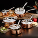 BergHOFF Vintage Tri-Ply Copper 9.5" Deep Skillet, Polished - Skillets & Frying Pans