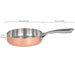 Image 5 of Vintage Tri-Ply Copper 9.5" Deep Skillet, Polished