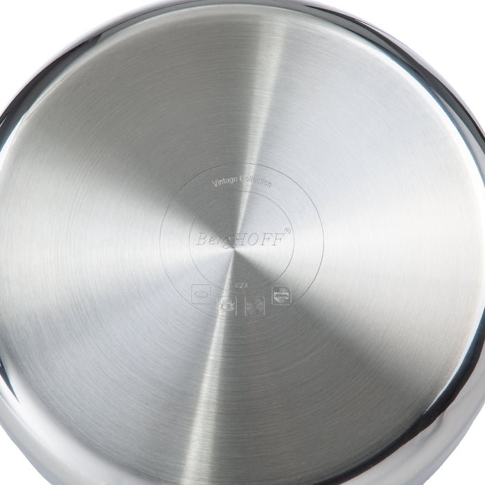 Image 8 of Vintage Tri-Ply 18/10 Stainless Steel 5.5" Saucepan 1qt. with Lid, Hammered