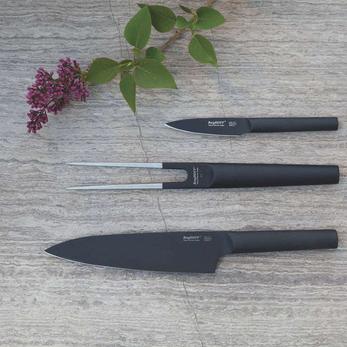 BergHOFF Ron 5" Stainless Steel Chefs Knife, Black - Kitchen Knives