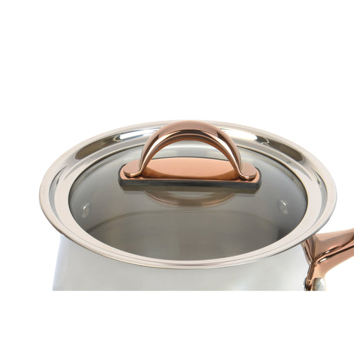 BergHOFF Ouro Gold 18/10 Stainless Steel 6.25" Saucepan with Glass Lid 2.5qt. - Saucepans