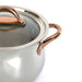 BergHOFF Ouro Gold 18/10 Stainless Steel 8" Stockpot with Glass Lid, 5qt. - Dutch Ovens