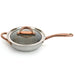 BergHOFF Ouro Gold 18/10 Stainless Steel 9.5" Deep Skillet with Glass Lid 3.1qt. - Skillets & Frying Pans