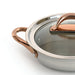 BergHOFF Ouro Gold 18/10 Stainless Steel 9.5" Deep Skillet with Glass Lid 3.1qt. - Skillets & Frying Pans