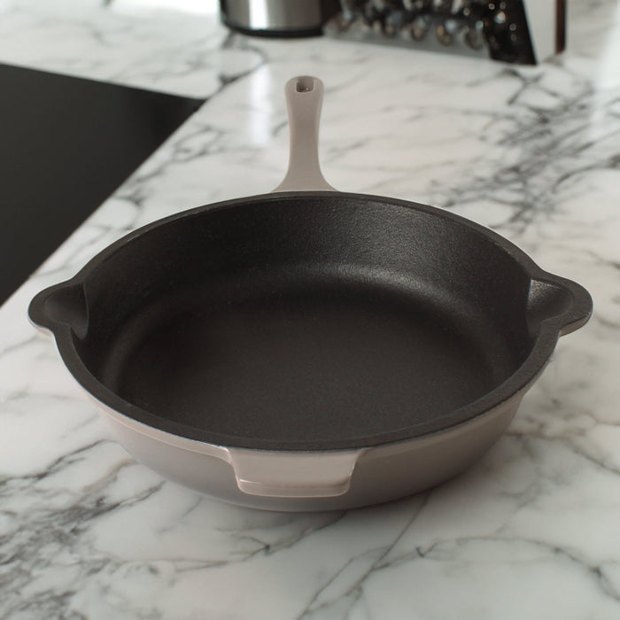 BergHOFF Neo Cast Iron Fry Pan 10", Oyster - Skillets & Frying Pans