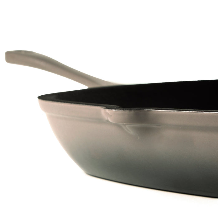 BergHOFF Neo Cast Iron Square Grill Pan 11", Oyster - Griddles & Grill Pans