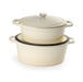 BergHOFF Neo Cast Iron 5qt. Oval Dutch Oven 11.5" with Lid, Meringue - Dutch Ovens