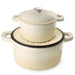 BergHOFF Neo Cast Iron 3qt. Round Dutch Oven 8" with Lid, Meringue - Dutch Ovens