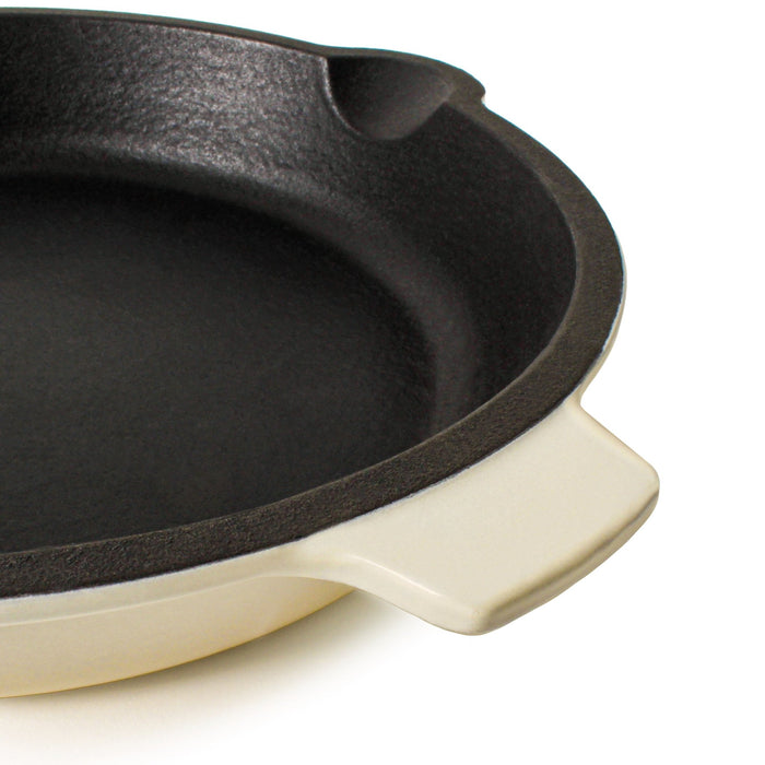 BergHOFF Neo Cast Iron Fry Pan 10", Meringue - Skillets & Frying Pans