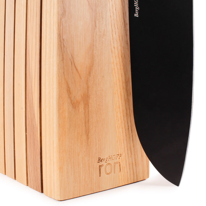 Image 8 of BergHOFF Ron 6Pc Knife Block Set, Natural Wood Handle