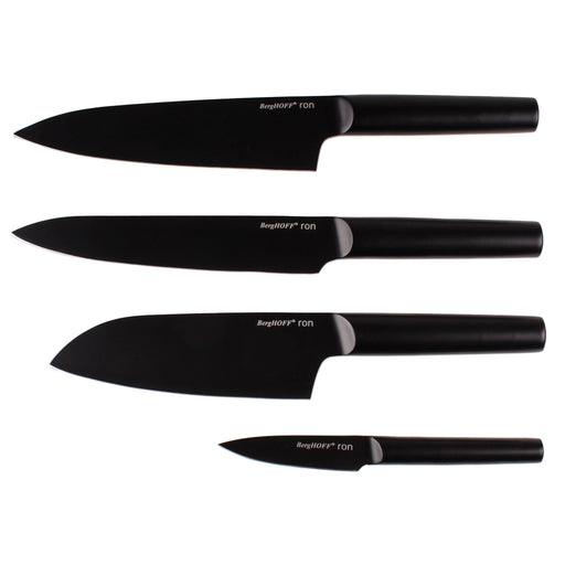 BergHOFF Ron Stainless Steel 4pc Knife Set, Black - Kitchen Knives