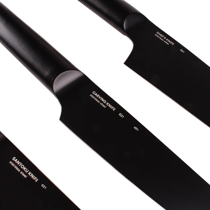 BergHOFF Ron Stainless Steel 4pc Knife Set, Black - Kitchen Knives