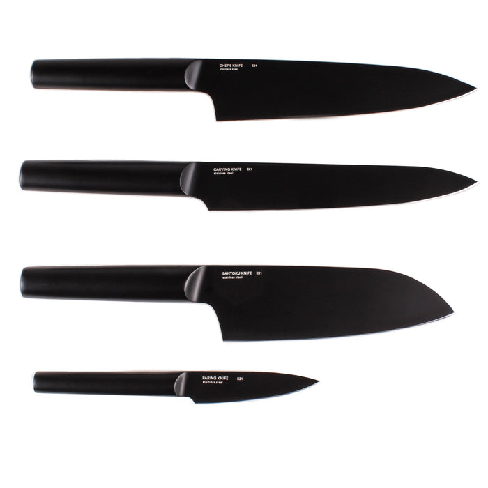 BergHOFF Ron Stainless Steel 4pc Knife Set, Black - Kitchen Knives