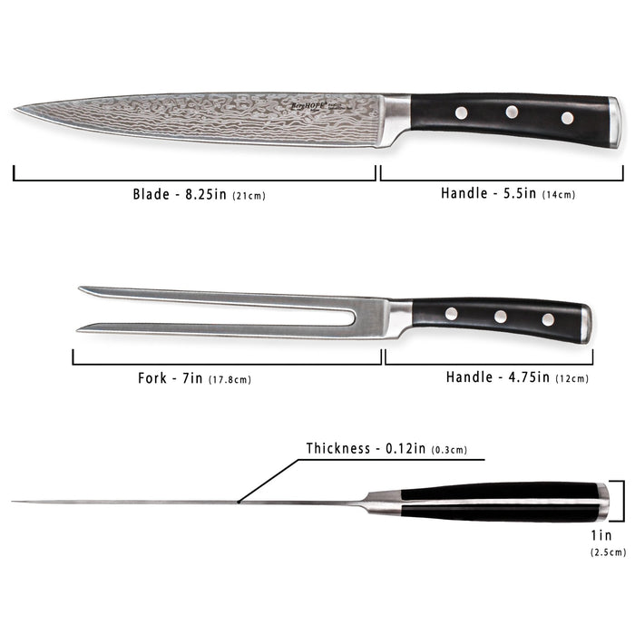 BergHOFF Antigua 2Pc Carving Set - Kitchen Knives