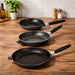 Image 1 of EuroCAST Cast Aluminum Nonstick 3Pc Fry Pan Set, 8", 10" & 11"