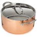Image 7 of Vintage 5pc Tri-Ply Copper Cookware Set with Lids, Hammered