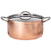 Image 8 of Vintage 5pc Tri-Ply Copper Cookware Set with Lids, Hammered