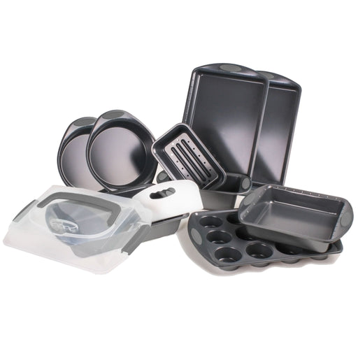 BergHOFF 11Pc Perfect Slice Bakeware Set, Grey - Cake Pans & Molds