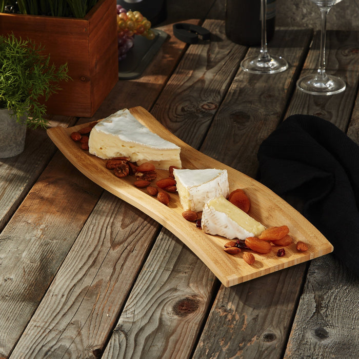 BergHOFF Bamboo Wavy Serving Tray, 16" - Serving Trays