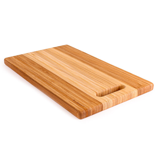 BergHOFF Bamboo 14.2" x 8.7" Rectangle Cutting Board, Two-Toned with Handle - Cutting Boards