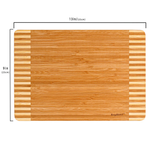 BergHOFF Bamboo 13" x 9" Rectangle Cutting Board, Two-Toned Stripe - Cutting Boards