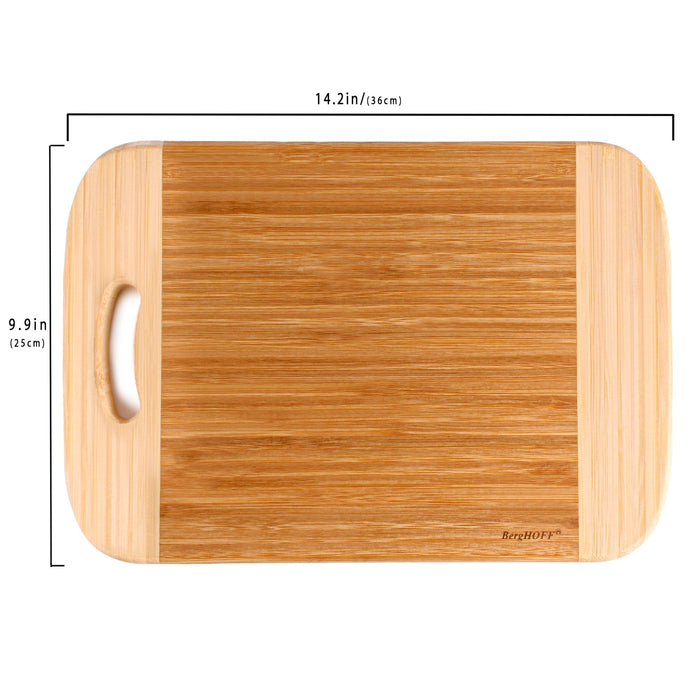 BergHOFF Bamboo 14.2" x 9.9" Rectangle Cutting Board, Two-toned - Cutting Boards