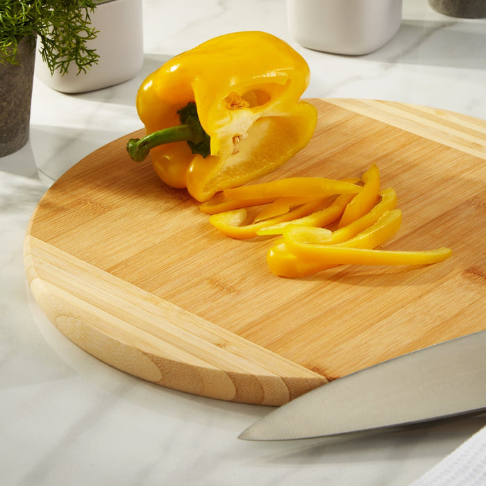 BergHOFF Bamboo Striped Round Cutting Board, 11.8" - Cutting Boards