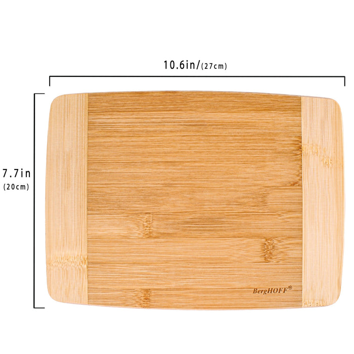 BergHOFF Bamboo 10.6" x 7.7" Rectangle Cutting Board, Two-toned - Cutting Boards