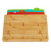 BergHOFF Bamboo Cutting Board with 4pc Flexible Boards, 16.5" x 11.8" - Cutting Boards