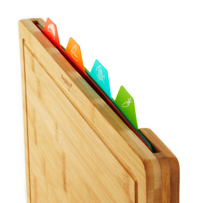 BergHOFF Bamboo Cutting Board with 4pc Flexible Boards, 16.5" x 11.8" - Cutting Boards