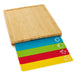 BergHOFF Bamboo Cutting Board with 4pc Flexible Boards, 16.5" x 13.4" - Cutting Boards