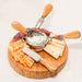 BergHOFF Stainless Steel 5pc Cheese Knives and Bamboo Round Board Set, 8.7x1.5" - Kitchen Utensil Sets