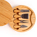 BergHOFF Stainless Steel 5pc Cheese Knives and Bamboo Round Board Set, 8.7x1.5" - Kitchen Utensil Sets